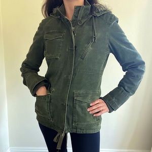 Juicy Couture Cargo Warm Faux Fur Jacket - Green
